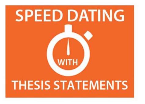 thesis speed dating